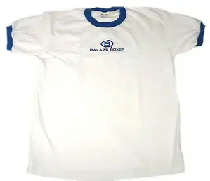 BALAZS® BOXER COTTON T-SHIRT - AM2140 - BALAZS-AM2140-BOXER-COTTON-T-SHIRT-WHITE-BLACK