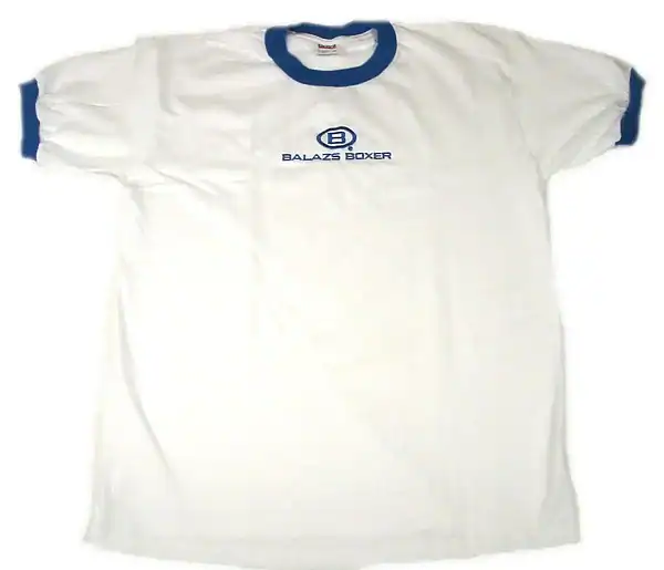 BALAZS® BOXER COTTON T-SHIRT - AM2140 - BALAZS-AM2140-BOXER-COTTON-T-SHIRT-WHITE-BLACK