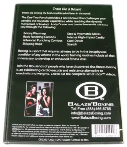 VIDEO - I-BOX: THE ONE-TWO PUNCH AEROBIC BOXING WORKOUT DVD - DD0200 - BALAZS-DD0200-VIDEO-I-BOX-THE-ONE-TWO-PUNCH-AEROBIC-BOXING-WORKOUT-DVD-BACK