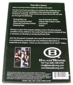 VIDEO - I-BOX: THE ONE-TWO PUNCH AEROBIC BOXING WORKOUT DVD - DD0200 - BALAZS-DD0200-VIDEO-I-BOX-THE-ONE-TWO-PUNCH-AEROBIC-BOXING-WORKOUT-DVD-BACK