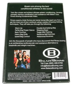 VIDEO - I-BOX: FITNESS BOXING FUNDAMENTALS DVD - DD0201 - BALAZS-DD0201-VIDEO-I-BOX-FITNESS-BOXING-FUNDAMENTALS-DVD-BACK
