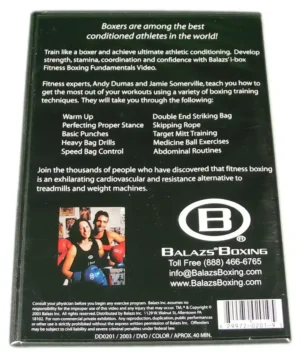 VIDEO - I-BOX: FITNESS BOXING FUNDAMENTALS DVD - DD0201 - BALAZS-DD0201-VIDEO-I-BOX-FITNESS-BOXING-FUNDAMENTALS-DVD-BACK