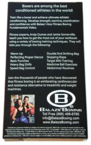 VIDEOS - I-BOX: FITNESS BOXING FUNDAMENTALS VHS VIDEO TAPE - DV0100 - BALAZS-DV0100-VIDEOS-I-BOX-FITNESS-BOXING-FUNDAMENTALS-VHS-VIDEO-TAPE-BACK