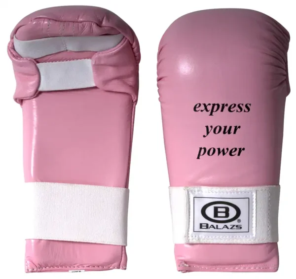 BALAZS® OPEN HAND PUNCH GLOVES - GP0201 - BALAZS-GP0202P-EXPRESS-YOUR-POWER-PINK-OPEN-HAND-PUNCH-GLOVES-ONE-SIZE-FRONT
