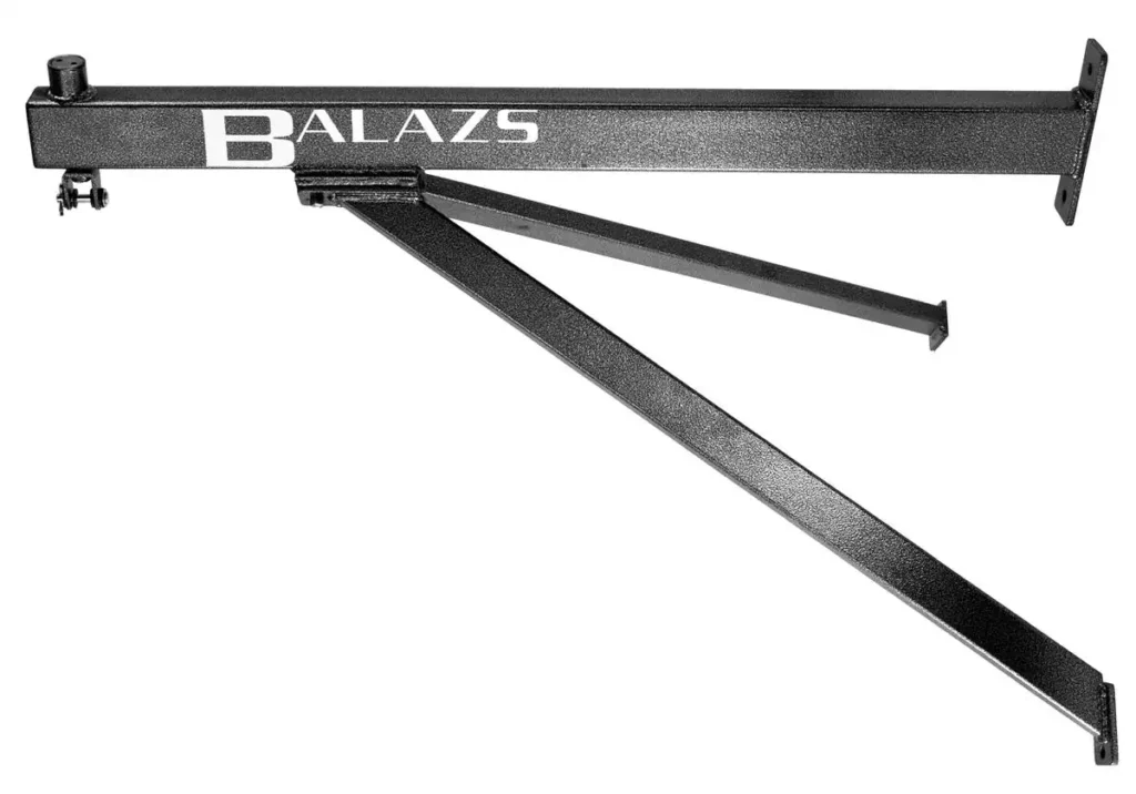 Balazs heavy bag wall mount with H2S suspension