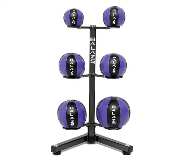 MEDICINE BALL RACK - 6 BALL RACK - MO0362 - BALAZS-MO0362-MEDICINE-BALL-RACK-6-BALL-RACK-F
