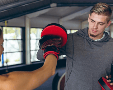 standard boxing gloves