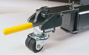 Balazs UBS wheel assembly with yellow cam lever