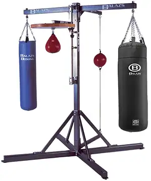 4-24 Universal Boxing Stand - Quad Station, 24″ Drum - UBS4-24 - BALAZS-UBS4-24-UNIVERSAL-BOXING-STAND-(UBS)-FOUR-STATION-WITH-24-DRUM-BAGS