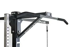 Balazs UBS pull-up bar with angled padded grips and steel mounting bracket